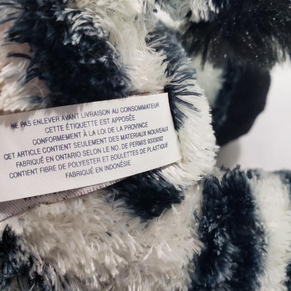 Aurora Zebra Mini Flopsie Plush Stuffed Toy 7 Inch Black White Silky - Picture 8 of 9